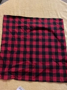 Juego de 4 servilletas de cena a cuadros de búfalo vacaciones de Navidad cuadradas de San Nicolás nuevas - Imagen 1 de 3