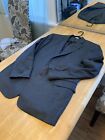 Ermenegildo Zegna Blue Black Check Blazer Suit Jacket 44R australian wool 1399$