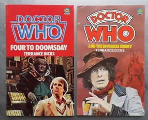DOCTOR WHO FOUR TO DOOMSDAY / DOCTOR WHO AND THE INVISIBLE ENEMY Target pb - Picture 1 of 2