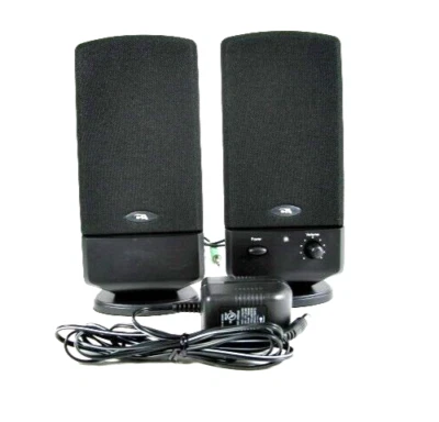 Cyber Acoustics CA-2002 multimedia desktop computer speakers    - Image 1 of 4