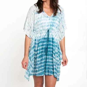 ELSIE & ZOEY AVAH TALLA ÚNICA TIE DYE TRAJE DE BAÑO CUBRE - OCÉANO VERANO 2024 - ¡LINDO! - Imagen 1 de 3