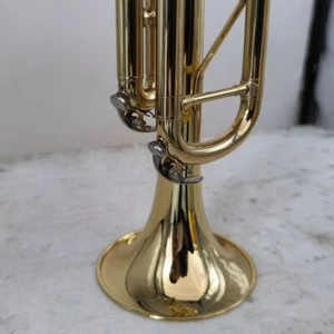 BrassTrumpet Instrument American Three-tone Beginner Performance with Case - Picture 1 of 9