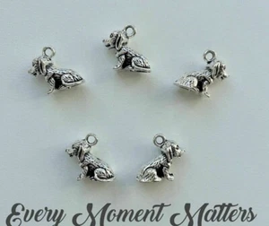 10 x Tibetisches Silber HUND CHARM HUNDELIEBHABER WELPE 3D 17x14mm Charms Anhänger - Bild 1 von 7