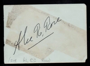 Sir Alec Rose saling Authentic genuine autograph signed album page COA UACC - Picture 1 of 1
