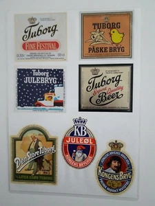 Etichette Birra da Collezione Tuborg  KB  Kongens Brig  Den Store Tuborg - Picture 1 of 2