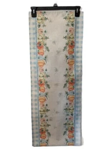 Thanksgiving Table Runner Pumpkin Blue Plaid Fall Decorations Fall Runner - Picture 1 of 2
