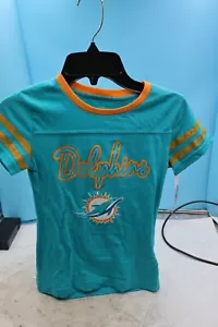 MEDIUM Girls NWT NFL MIAMI DOLPHINS logo shirt - Picture 1 of 5