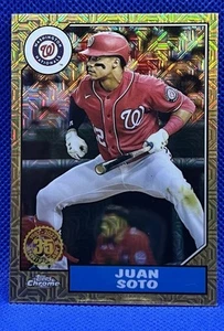 2022 Topps Series 1 Juan Soto 1987 Topps Chrome 35th Anniversary Mojo #T87C-25 - Bild 1 von 2
