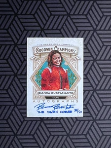 Bianca Bustamante 2025 UD Goodwin Champions Inscribed Auto The Dark Horse 34/50 - Picture 1 of 2