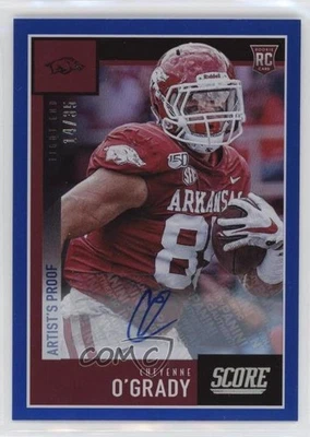 2020 Score Rookies Artist's Proof Signatures /35 Cheyenne O'Grady Rookie Auto RC - Image 1 of 2