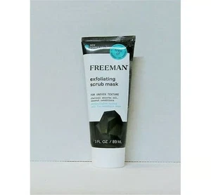Freeman Exfoliating Scrub Mask Charcoal Coconut 3oz Safe for Sensitive Skin New - Picture 1 of 1