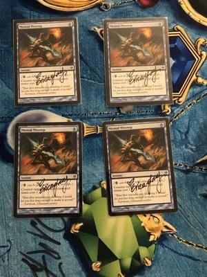 Mental Misstep 4 Copies (playset) New Phyrexia Signed Mtg - Image 1 of 2