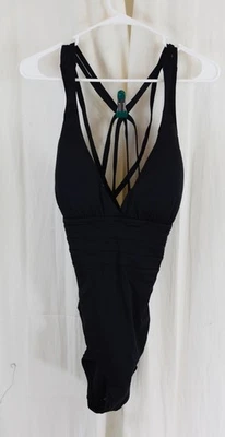 La Blanca Women's One Piece Swimsuit Multi Strap Cross Back Black Size 16 - Image 1 of 3