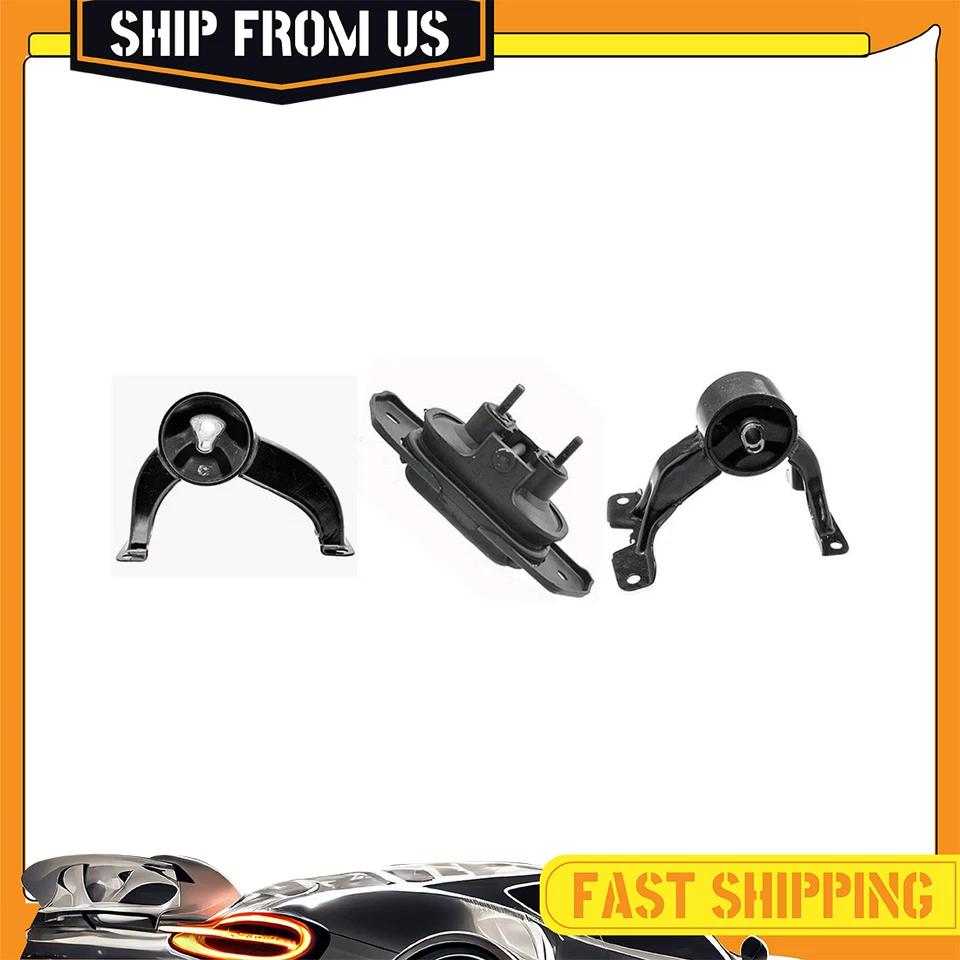 Anchor 3X Engine Motor Mounts Fits 2011-2012 DODGE AVENGER V6 3.6L AY30 - Image 1 of 4