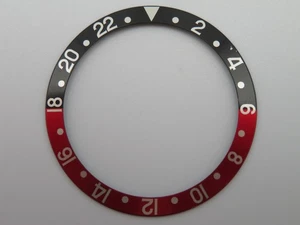 Rolex GMT 16700/10/60 Coke Black Red Serif Bezel Insert - Picture 1 of 14