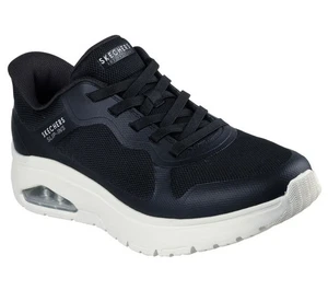 Man Skechers Slip-ins Street Uno Flex Sneaker Shoe 183312 Black/White Brand New - Picture 1 of 6
