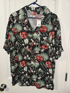 Enjoy Coca Cola Hawaiihemd mit Knopfleiste Neuheit Herren Größe LG - Bild 1 von 3