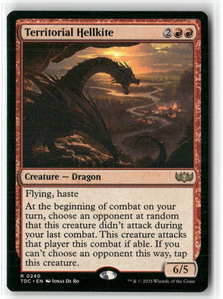 Territorial Hellkite Commander: Tarkir: Dragonstorm Regular - Image 1 of 1