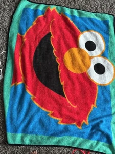 Sesame Street Muppets Elmo Vintage Fleece Blanket 60"x48" Red/Green/Blue - Picture 1 of 3