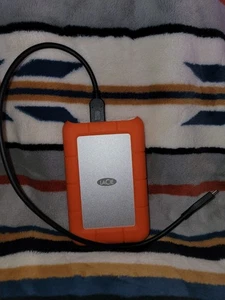 LaCie Rugged 1TB Portable Storage External Hard Drive 1 port (cord included) - Picture 1 of 3