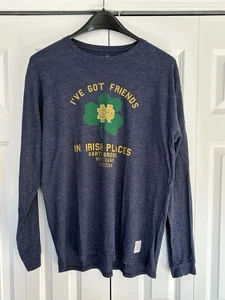 T-shirt manica lunga GARTH BROOKS Notre Dame I Got Friends In Irish Places taglia XL - Foto 1 di 7