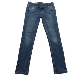 Lee Jeans Girls 6 Elastic Waist Straight Blue Denim - Picture 1 of 6