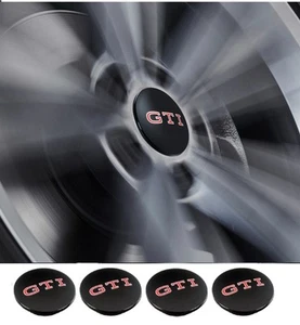 4X Original VW GTI Couvercles De Roue Dynamiques 66Mm Pour GOLF 7 8 - Photo 1 sur 1