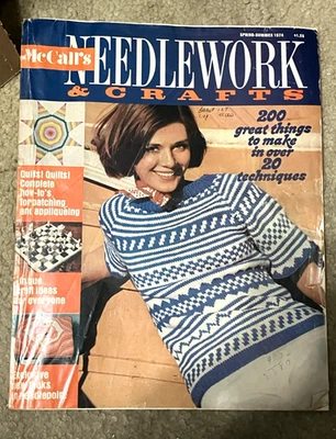 McCall’s Needlework Crafts magazine Spring Summer 1974 Sewing - Image 1 of 4