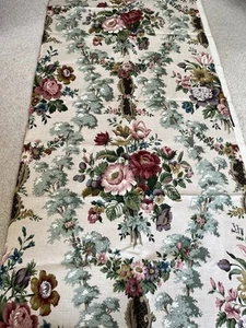 Vintage Sandersons Chatsworth Cotton Linen Upholstery Fabric 127 X 122cms - Picture 1 of 6