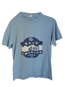 Vintage 1988 March of Dimes Walk America T-shirt Size M 50th Anniversary Retro - Picture 1 of 11