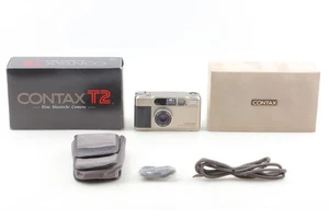 [NEUWERTIG in Box] Contax T2 titansilber analoge Kompaktkamera 35 mm aus Japan - Bild 1 von 11