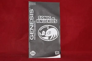 Manual Only, Sonic & Knuckles (Sega Genesis) Instrucción Auténtica - Imagen 1 de 4