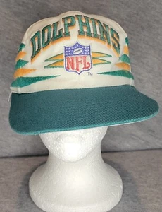 Vintage Miami Dolphins Pro Line AUTHENTIC Logo Athletic Diamond Cut Snapback Hat - Picture 1 of 7