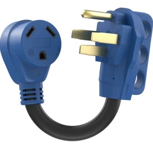 HOMEGLEN RV Camper Cord Adapter 50A Male to 30A Female 12 Inch - Picture 1 of 1