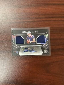 2022 Panini Black Bailey Zappe RPA Rookie Patch Auto Silver 48/50 RC SP - Picture 1 of 8