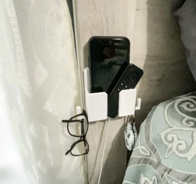 Phone Charging Holder Hanger Caddy with Hooks - Image 1 of 4