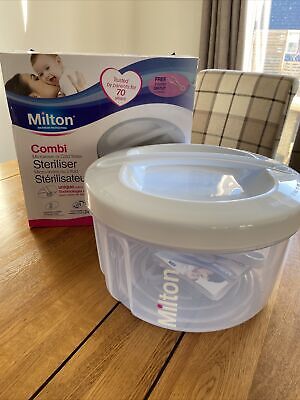 Milton Combi Steriliser Microwave Or Cold Water Travel Baby 5 Bottle Capacity • 20.30£