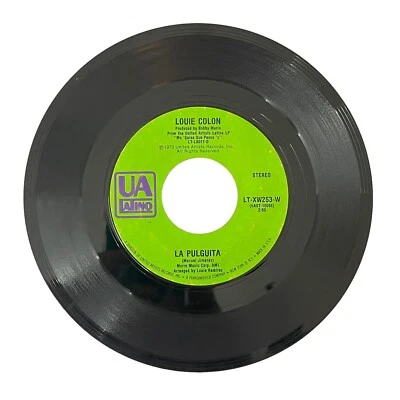 Louie Colon La Pulguita 45 Vinyl Record Album Latin Salsa 1973 UA Latino - Image 1 of 4