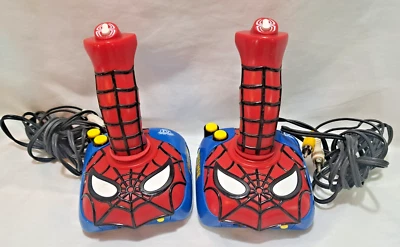 2004 Jakks Pacific Spiderman Video Game Controllers lot of 2 TV Plug N Plays - Image 1 of 2