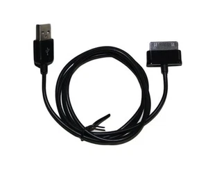 5-pack 30-pin USB Cable for Samsung Galaxy Tab (3ft) - Black - Picture 1 of 3