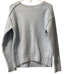 Suéter túnica Free People Eastwood azul jaspeado suave talla XS reciclado preppy - Imagen 1 de 11
