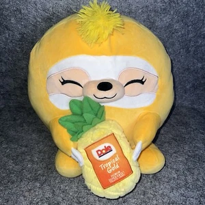 Zuru Sloth Dole Pineapple Snackles Series 2 Squishy Yellow Plush - Picture 1 of 6
