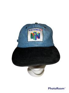 Vintage 1996 Nintendo N64 "Get N Gear" Denim Hat 