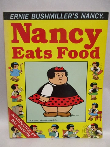 Nancy Eats Food (Ernie Bushmiller's Nancy series 1) - Kitchen Sink Press 1st Cover
