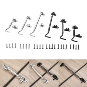 1X Window Catch Hook Structural Supports Designed for Cabin Door Shed Gate