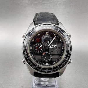 Citizen Promaster Navihawk Watch Men 41mm Black Dial Steel C300-F802290 PARTS!!! - Picture 1 of 11