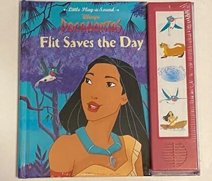 Vtg 1995 Disney's Pocahontas FLIT SAVES DAY Little Play-a-Sound Book NEW Works - Picture 1 of 2