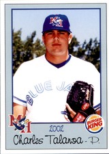 2002 Medicine Hat Blue Jays Burger King #21 Charles Talanoa El Segunda CA Card