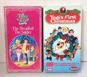 2x Vhs Lot HANNA-BARBERA - Tin Solider Yogis 1st Christmas - Picture 1 of 1
