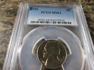 1955 JEFFERSON NICKEL - PCGS MS64   7914 - Image 1 of 2